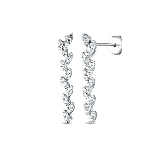 Náušnice se syntetickými kameny 336-227-156000 2.25g