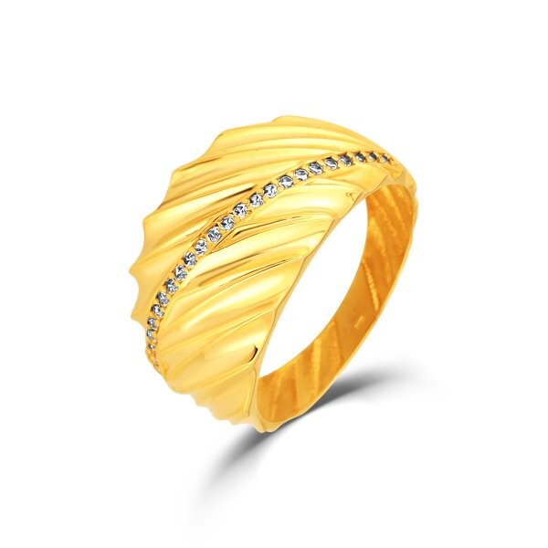 Prsten se syntetickými kameny 226-227-1014 54-2.35g