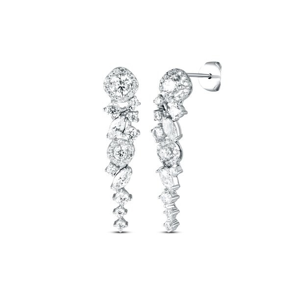 Náušnice se syntetickými kameny 336-227-233000 3.50g