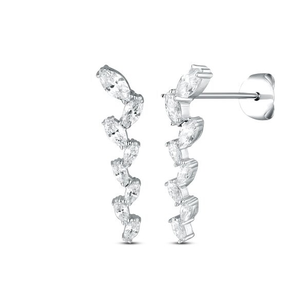 Náušnice se syntetickými kameny 336-227-880000 1.85g