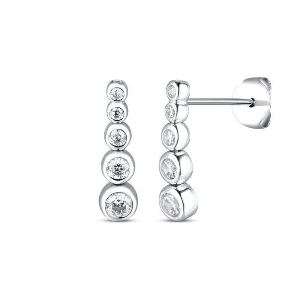 Náušnice se syntetickými kameny 336-227-800000 1.85g