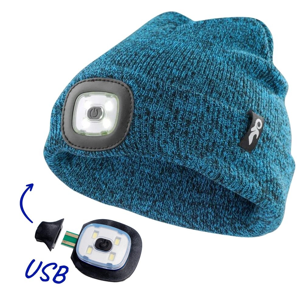 Canis (CXS) Dětská čepice CXS Tynan s LED světlem - Modrá | XS