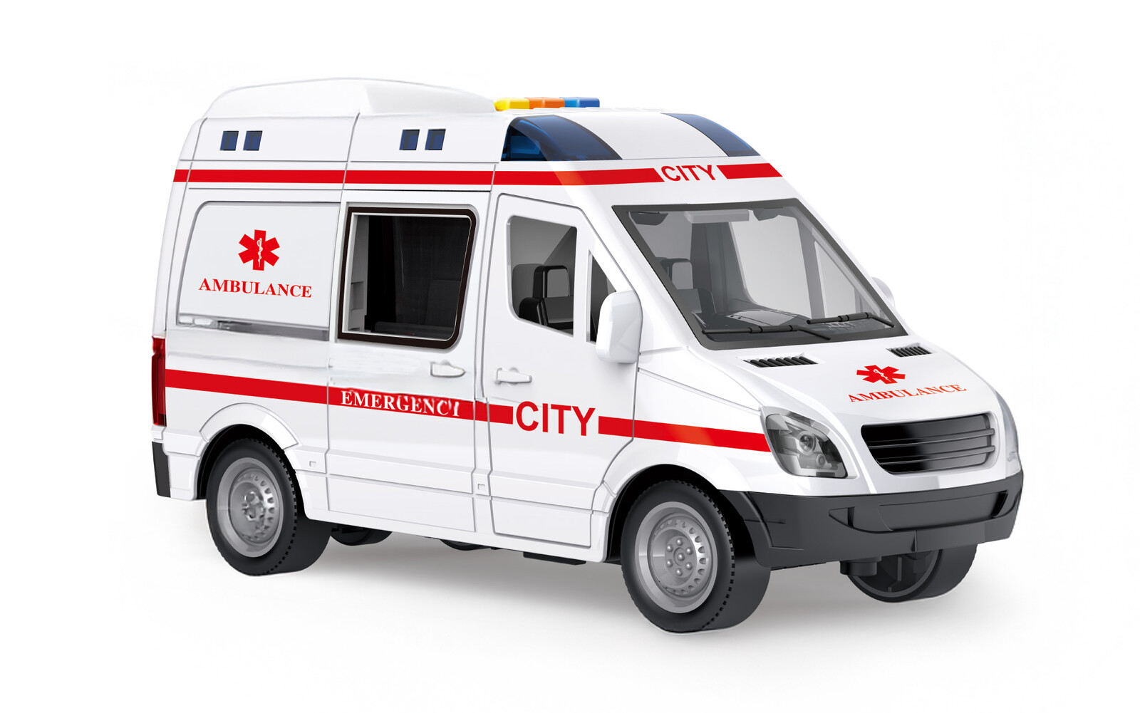 Auto sanitka s efekty 21 cm