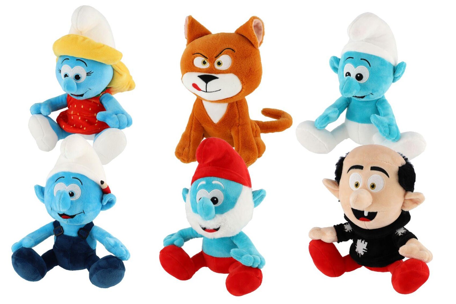 Postavičky ze světa Šmoulů plyšové 25-30cm