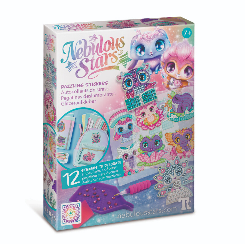 Nebulous Stars Oslnivé samolepky s kamínky set