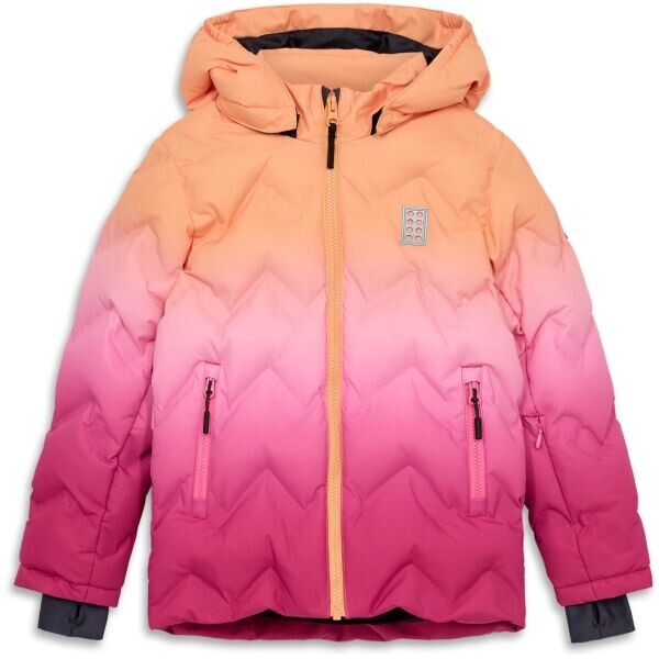 LEGO® kidswear LWJESTED 709 Dětská lyžařská bunda, lososová, velikost