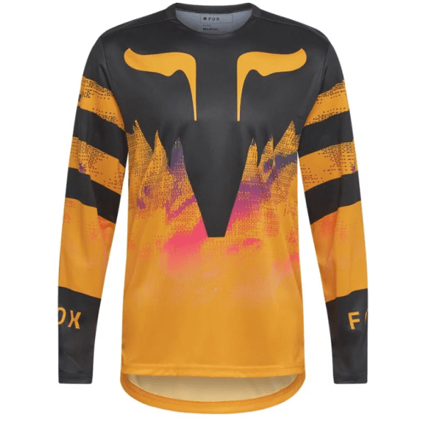 Fox RANGER LS JERSEY KAIROS Pánský dres na kolo, oranžová, velikost
