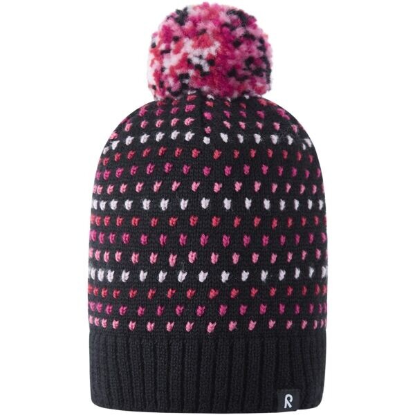 REIMA PAMPULA Dětská čepice, černá, velikost