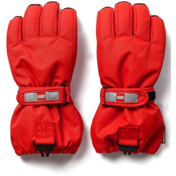 LEGO® kidswear LWATLIN 700 Dětské lyžařské rukavice, červená, velikost