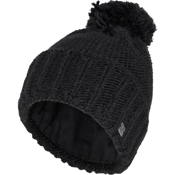 Klimatex EWA Zateplená čepice s bambulí, černá, velikost