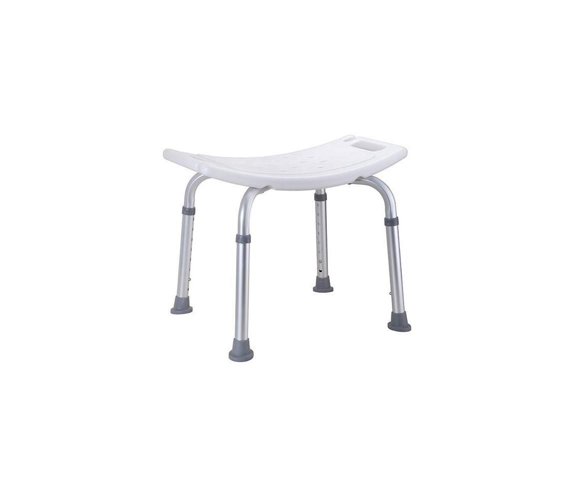 BEMETA Stolička 51x39 cm stříbrná/bílá 353125043