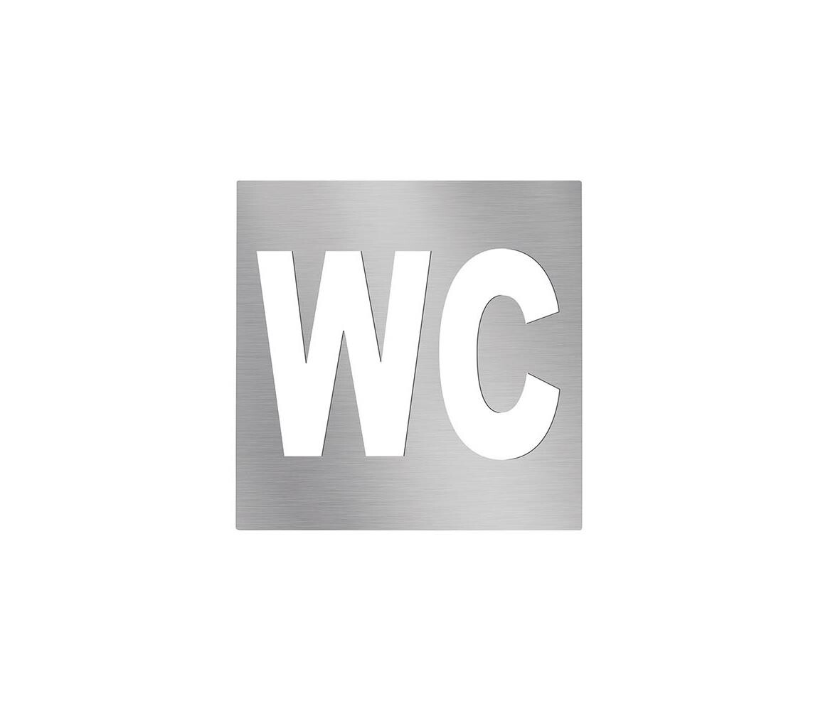 BEMETA Ikona WC 12x12 cm nerez/stříbrná 111022085
