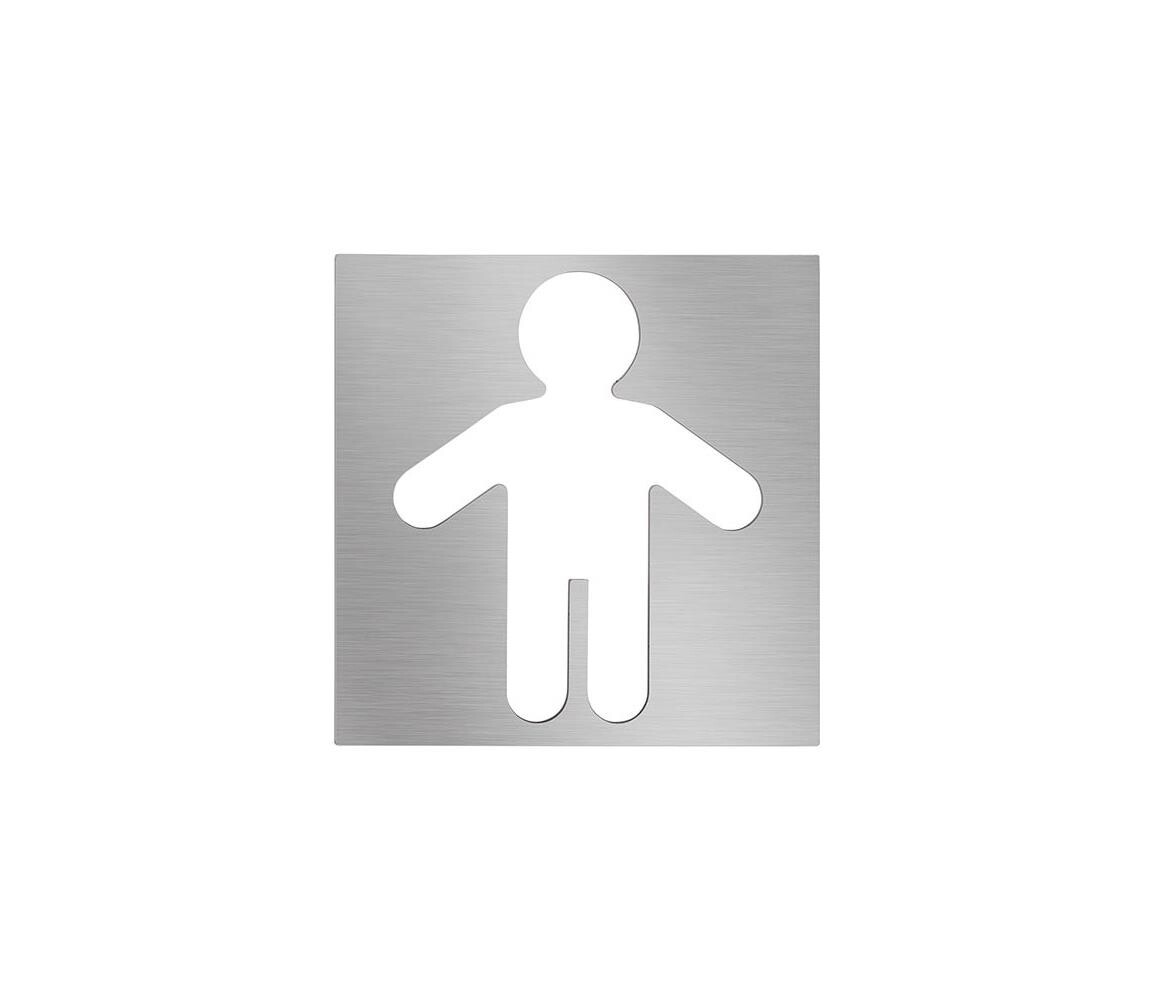 BEMETA Ikona Muži 12x12 cm nerez/stříbrná 111022035