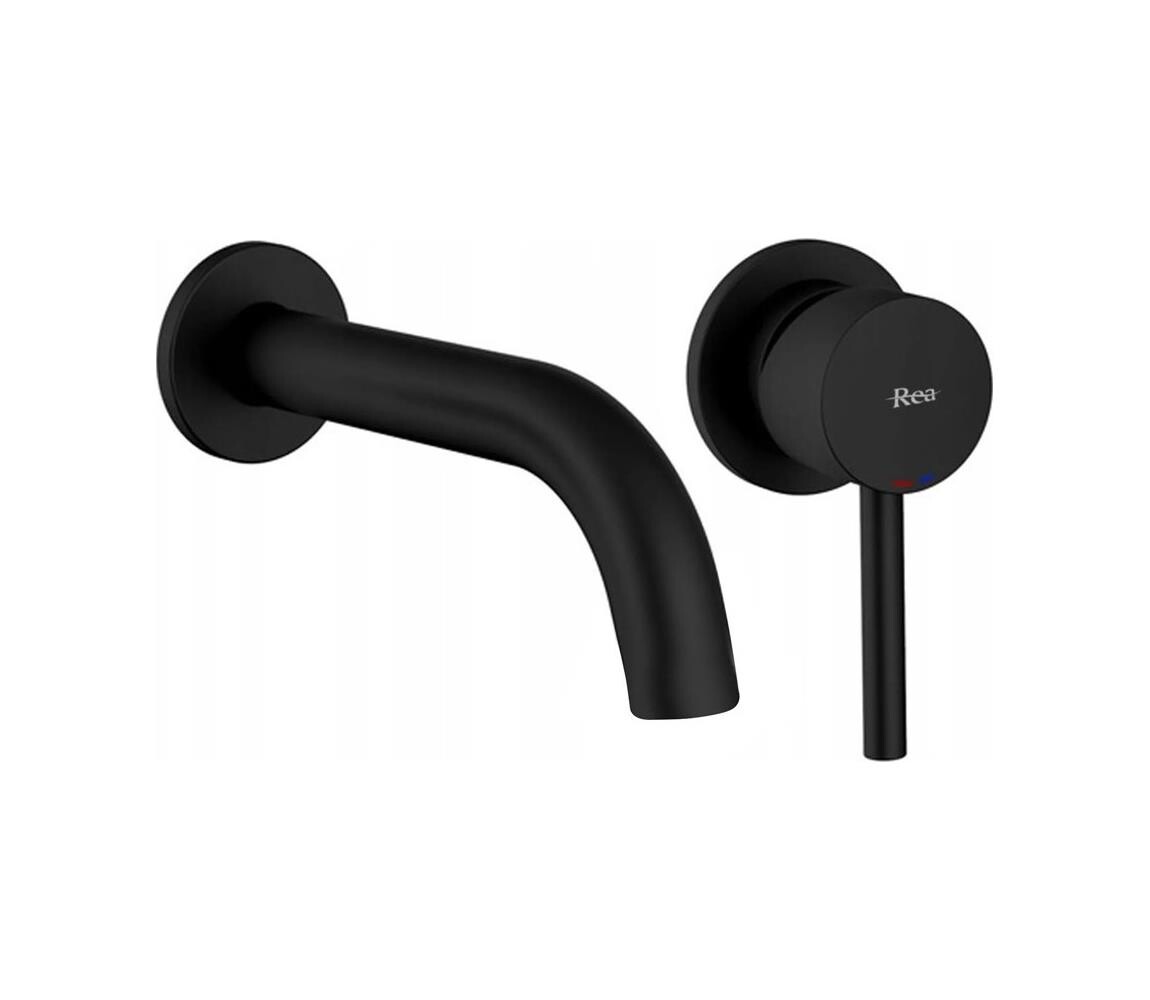 Rea BAT-B0969 - Umyvadlová baterie pro podomítkovou instalaci LUNGO matná černá BAT-B0969