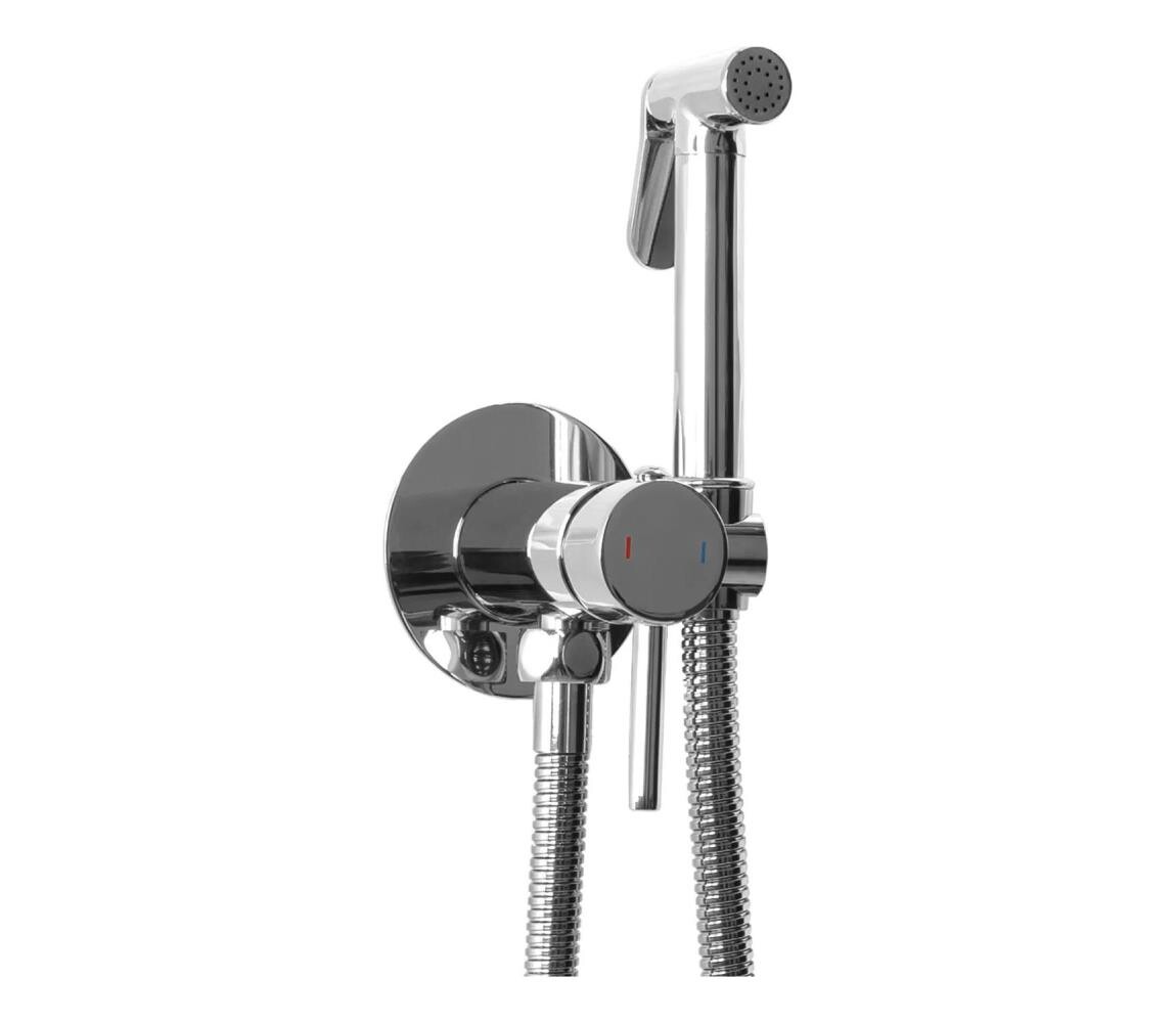 REA-B4106-Bidet. baterie se sprškou pro podomítkovou instalaci LUNGO lesk. chrom REA-B4106
