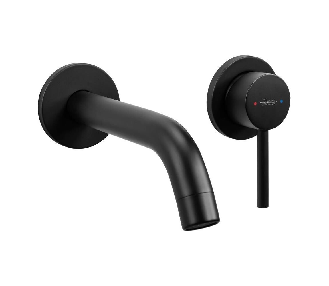 REA-B5332 - Umyvadlová baterie pro podomítkovou instalaci OWEN černá REA-B5332