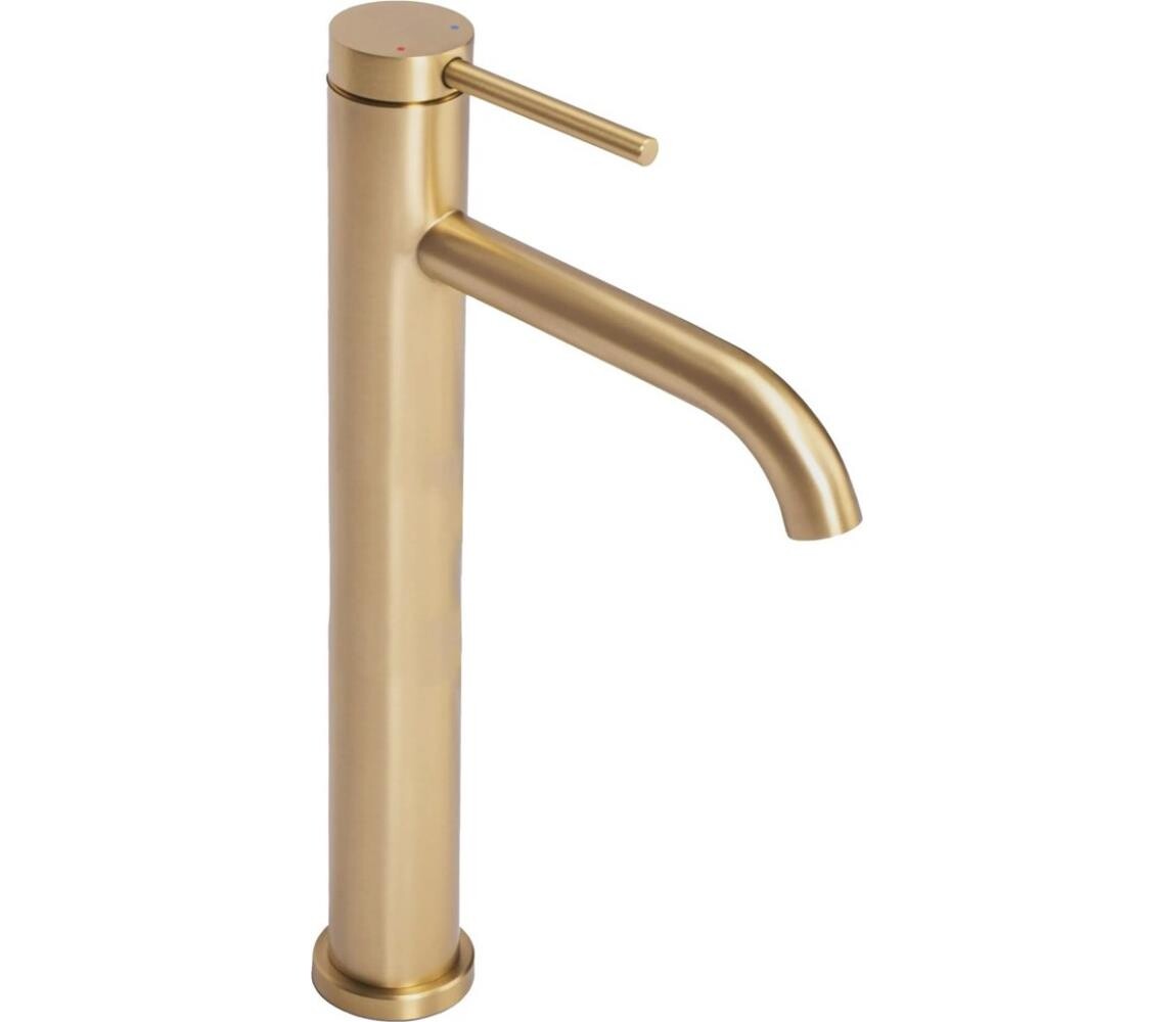 REA-B5329 - Umyvadlová baterie CLIF 29,5 cm broušená zlatá REA-B5329