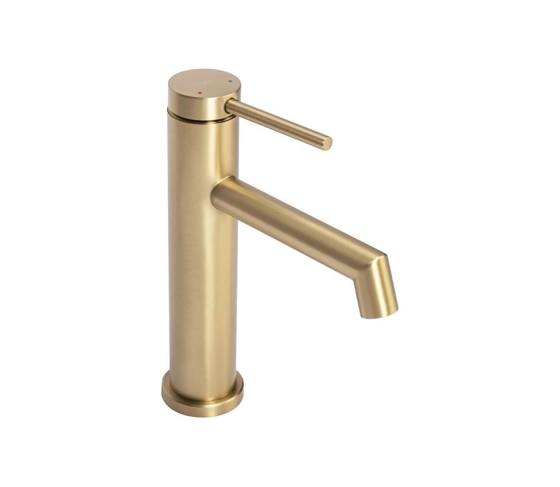 REA-B5316 - Umyvadlová baterie FOSS 20,5 cm broušená zlatá REA-B5316