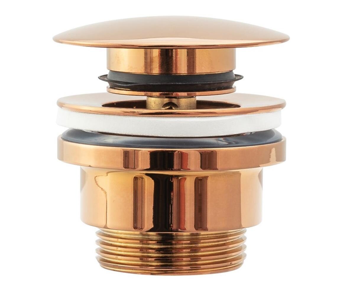 REA-A533A - Umyvadlová výpusť CLICK-CLACK pr. 6,4 cm rose gold REA-A533A