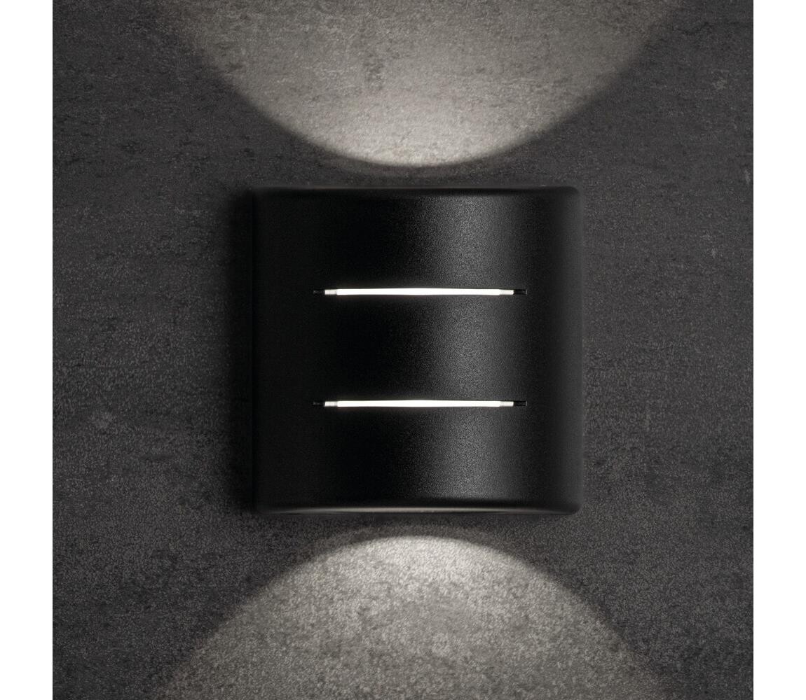 39185 - LED Venkovní nástěnné svítidlo REFAZI LED/6W/230V IP54 černá 39185