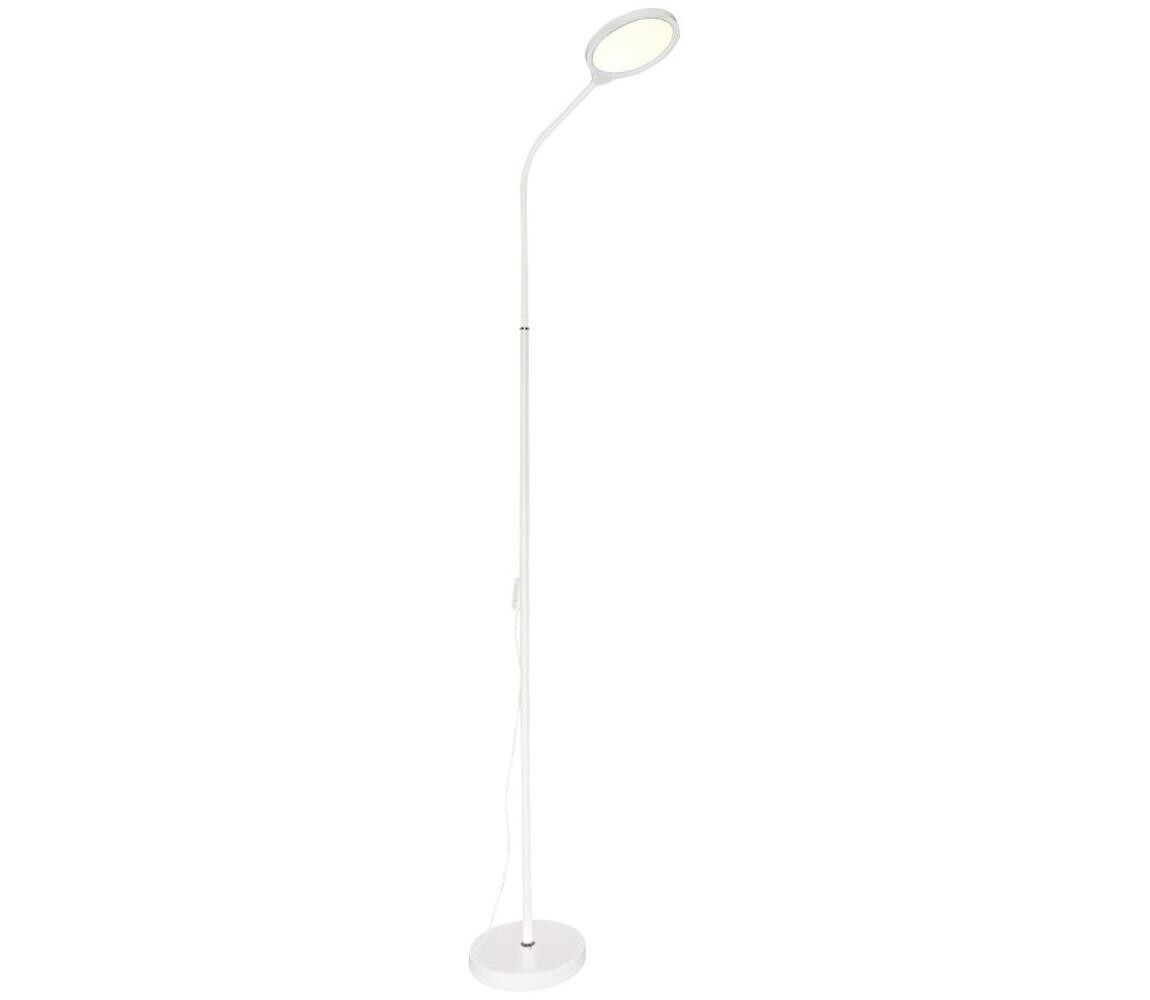 Zuma Line SM-609-WH - LED Stmívatelná stojací lampa LED/10W/230V bílá SM-609-WH