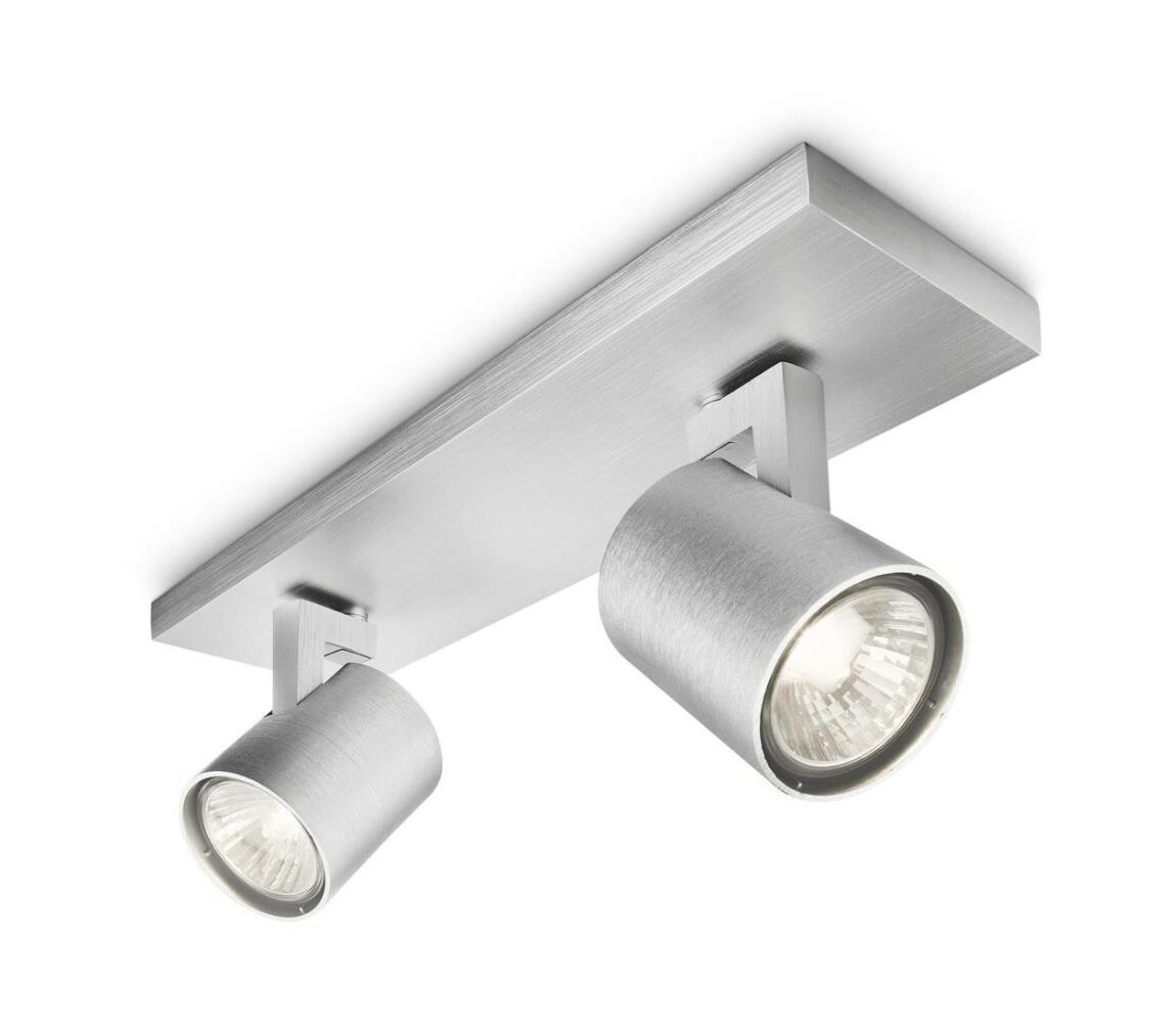 Philips 53092/48/16 - Bodové svítidlo RUNNER stříbrné 2xGU10/35W/230V 53092/48/16