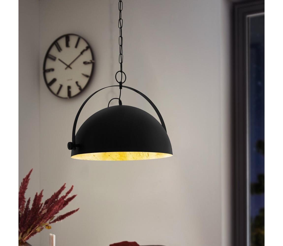 Eglo 43353 - Lustr na řetězu COVALEDA 1 1xE27/60W/230V 43353