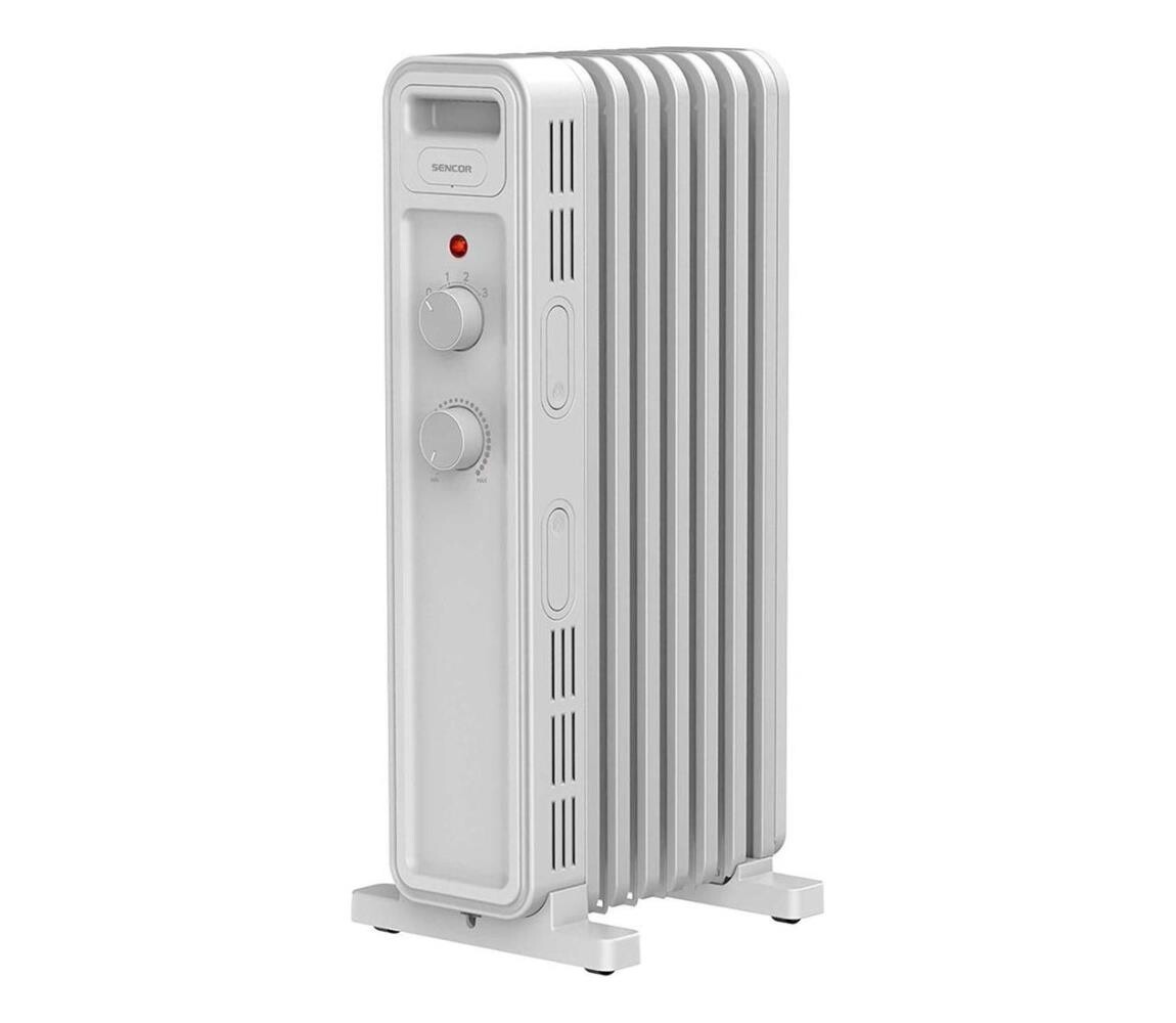 Sencor - Olejový ohřívač s 7 žebry 600/900/1500W/230V bílá 41020970