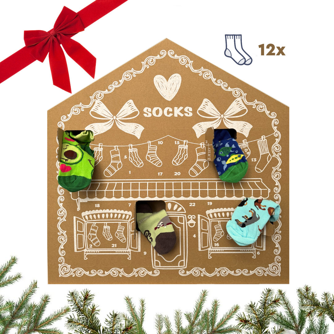 Adventní kalendář 12x dětské ponožky Dedoles (24DXV2) 23/26