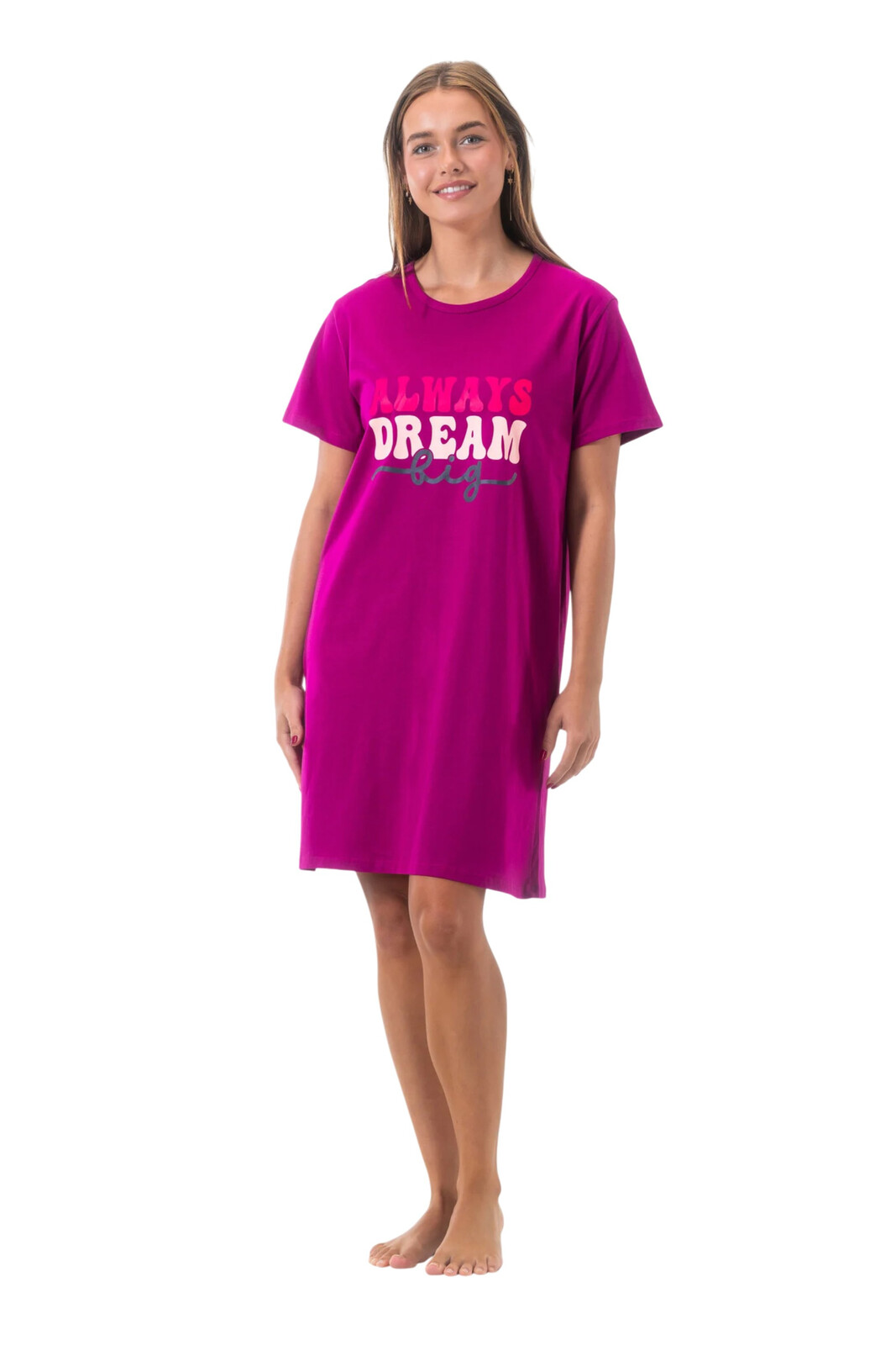 Dámská noční košile Gaubert růžová (GB-6805) XL