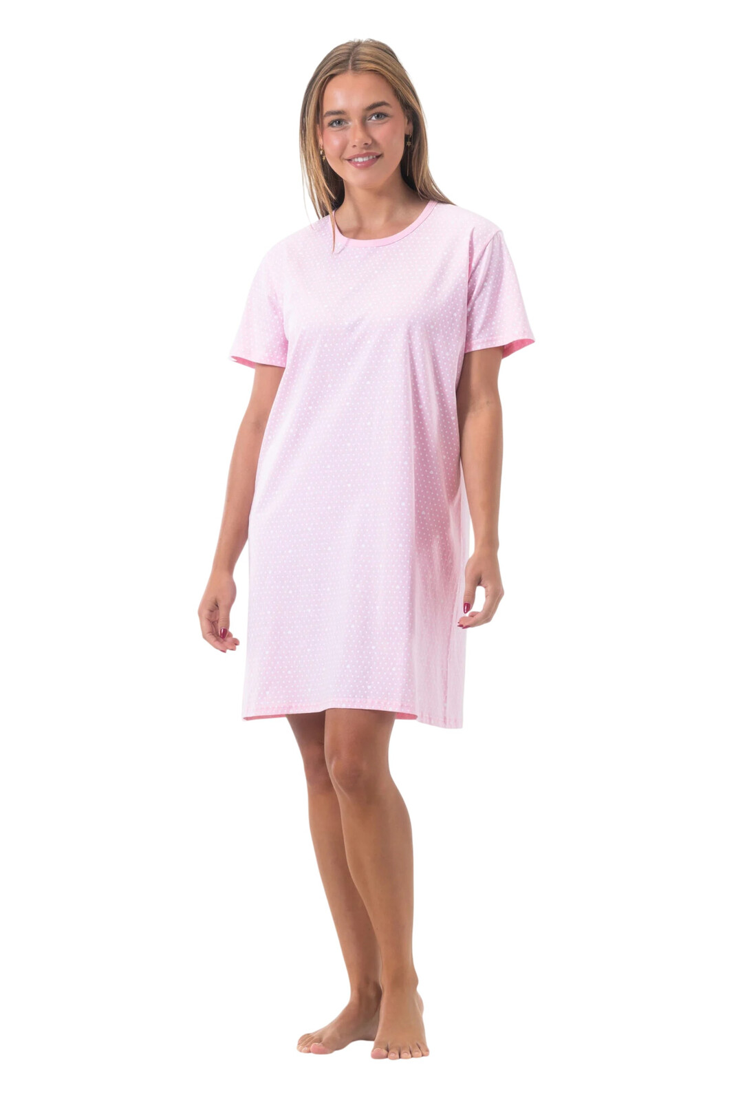 Dámská noční košile Gaubert růžová (GB-6803) XL