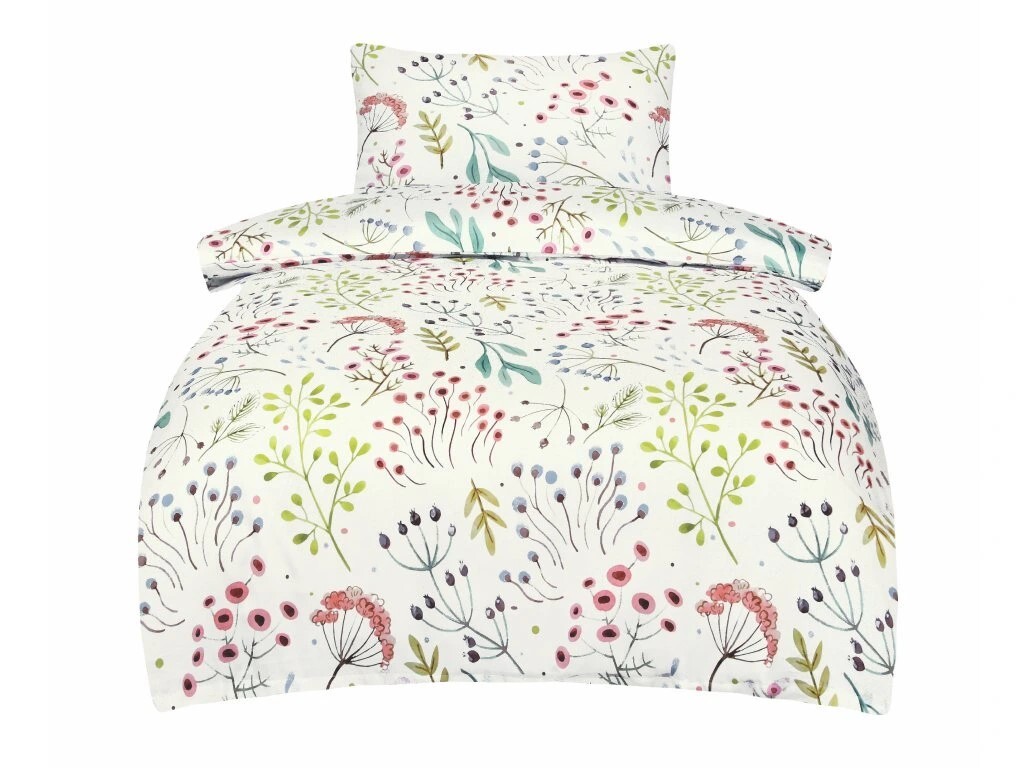 Jahu Bavlněné saténové povlečení Deluxe 140x200 + 70x90 cm - Jasmine