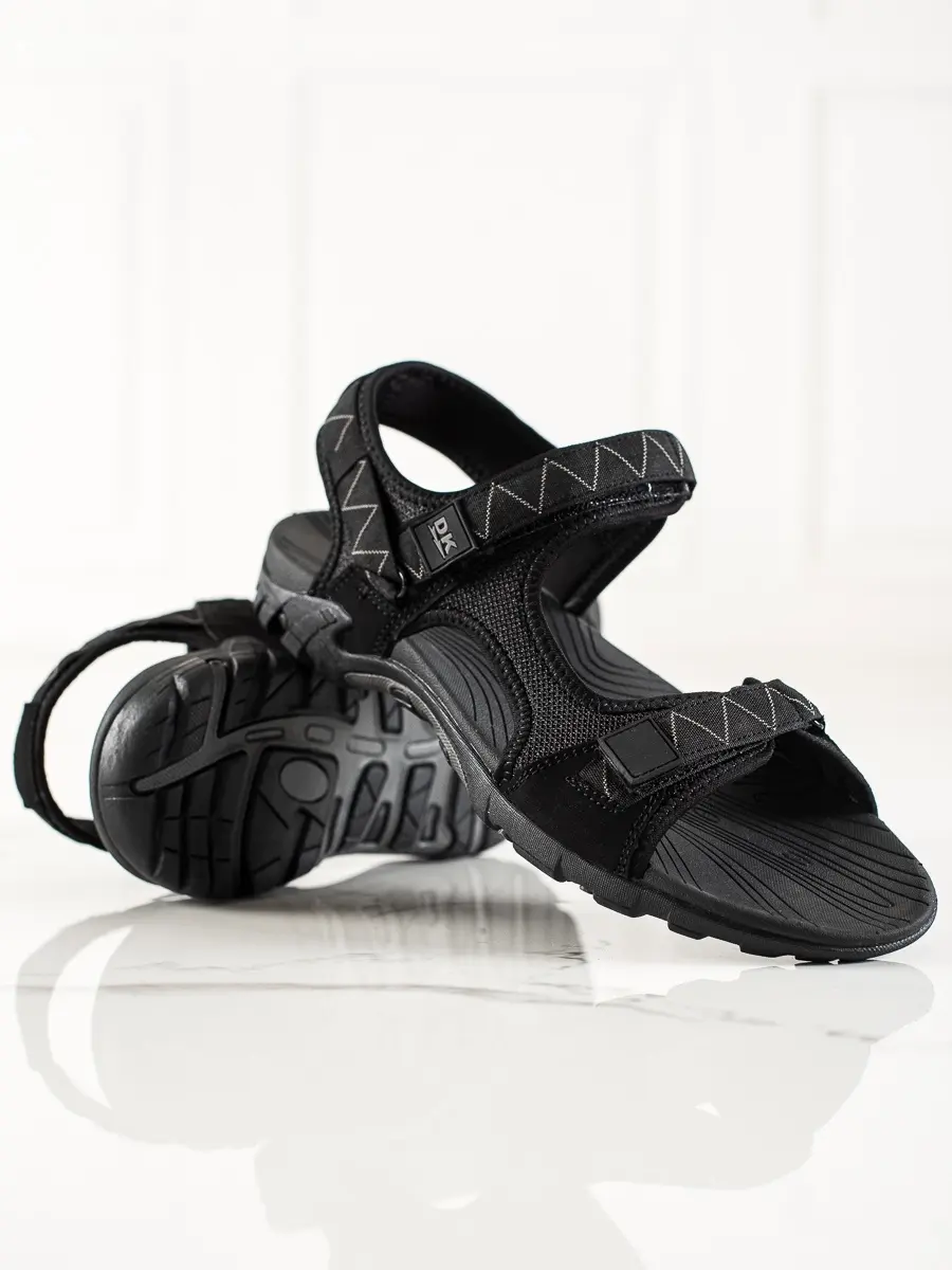 Originální sandály černé pánské bez podpatku