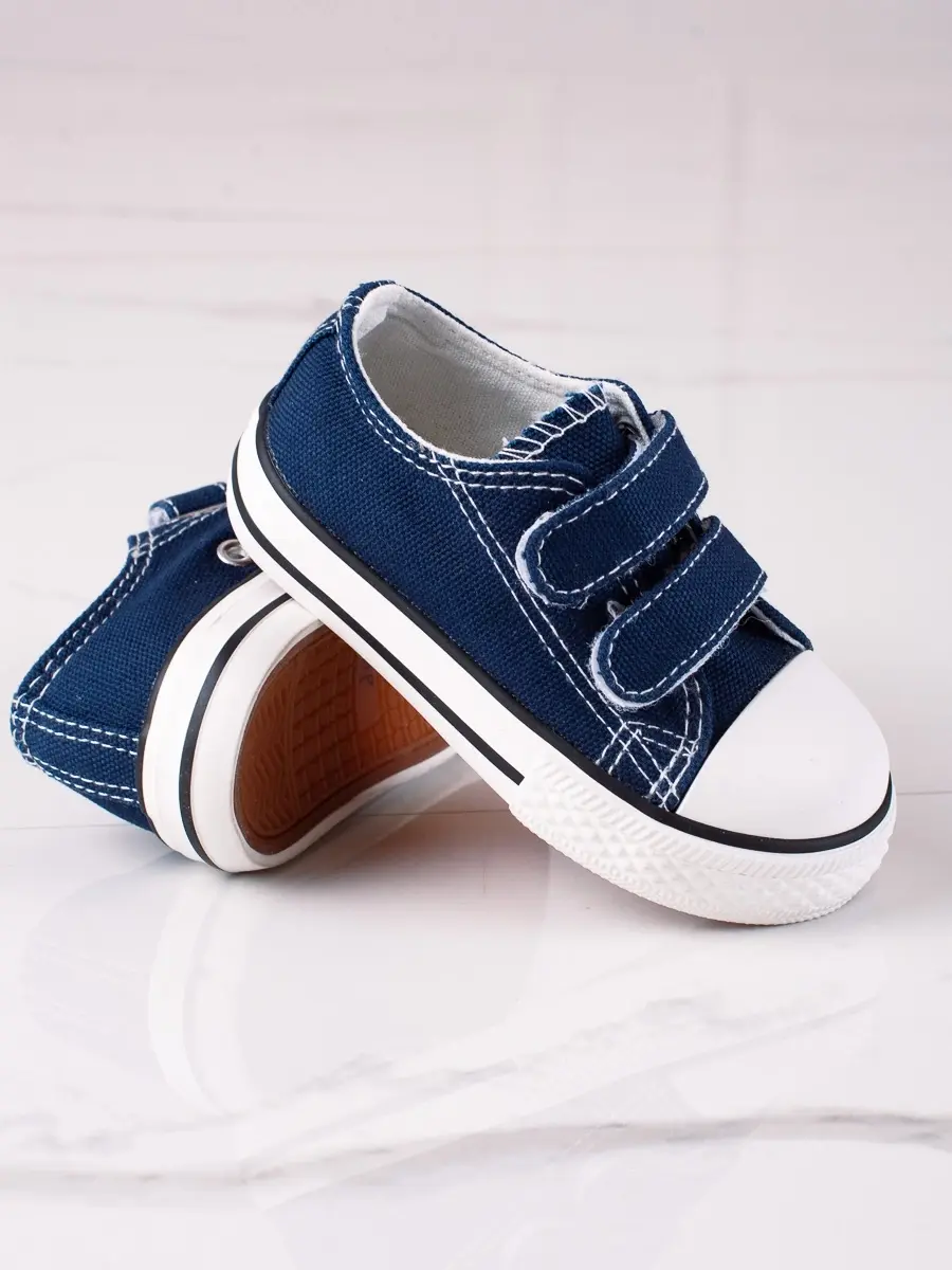 Originální tenisky dětské tmavě modré bez podpatku