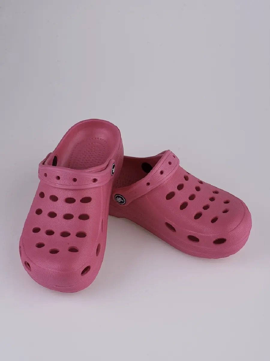 Zajímavé dětské crocsy růžové bez podpatku