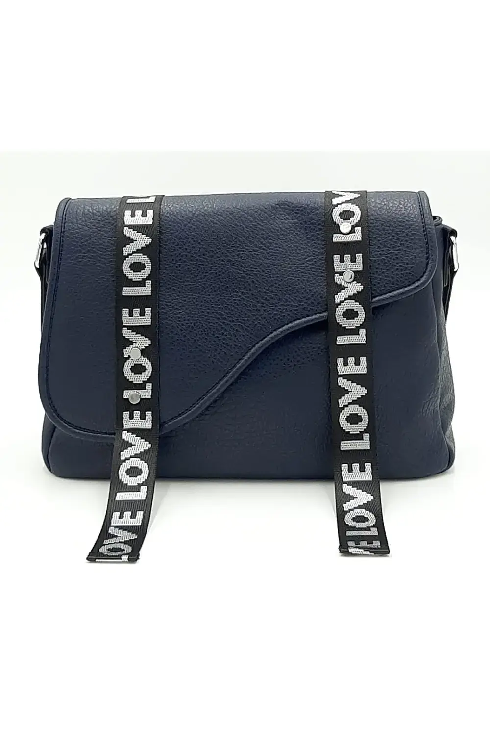 Komfortní dámská malá kabelka tmavě modrá L0NM1