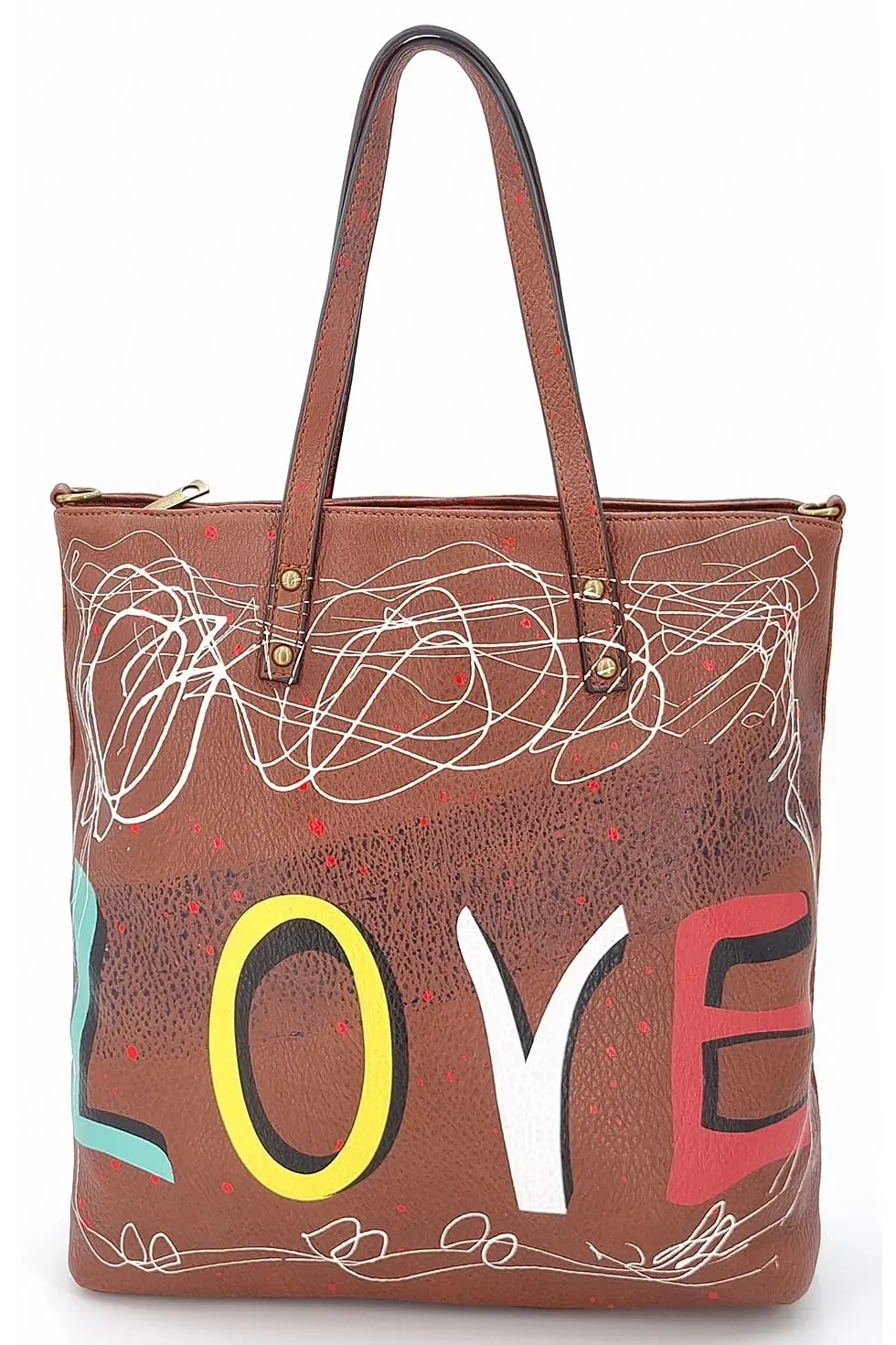 Exkluzívní hnědá dámská kabelka W92M2