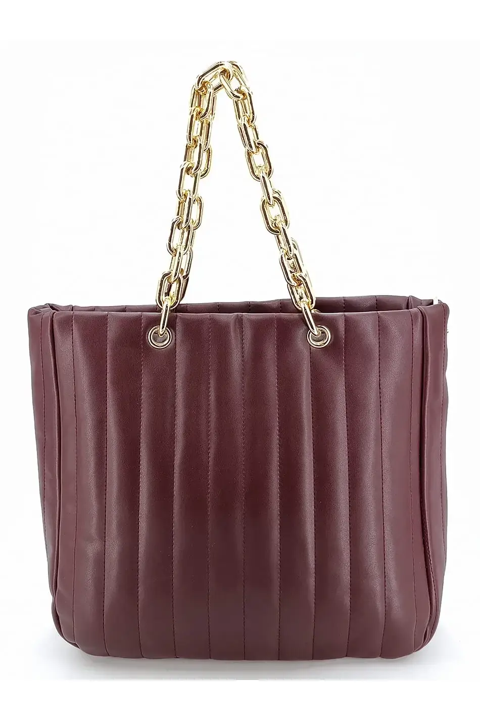 Luxusní bordó dámská shopperka 6K6YN