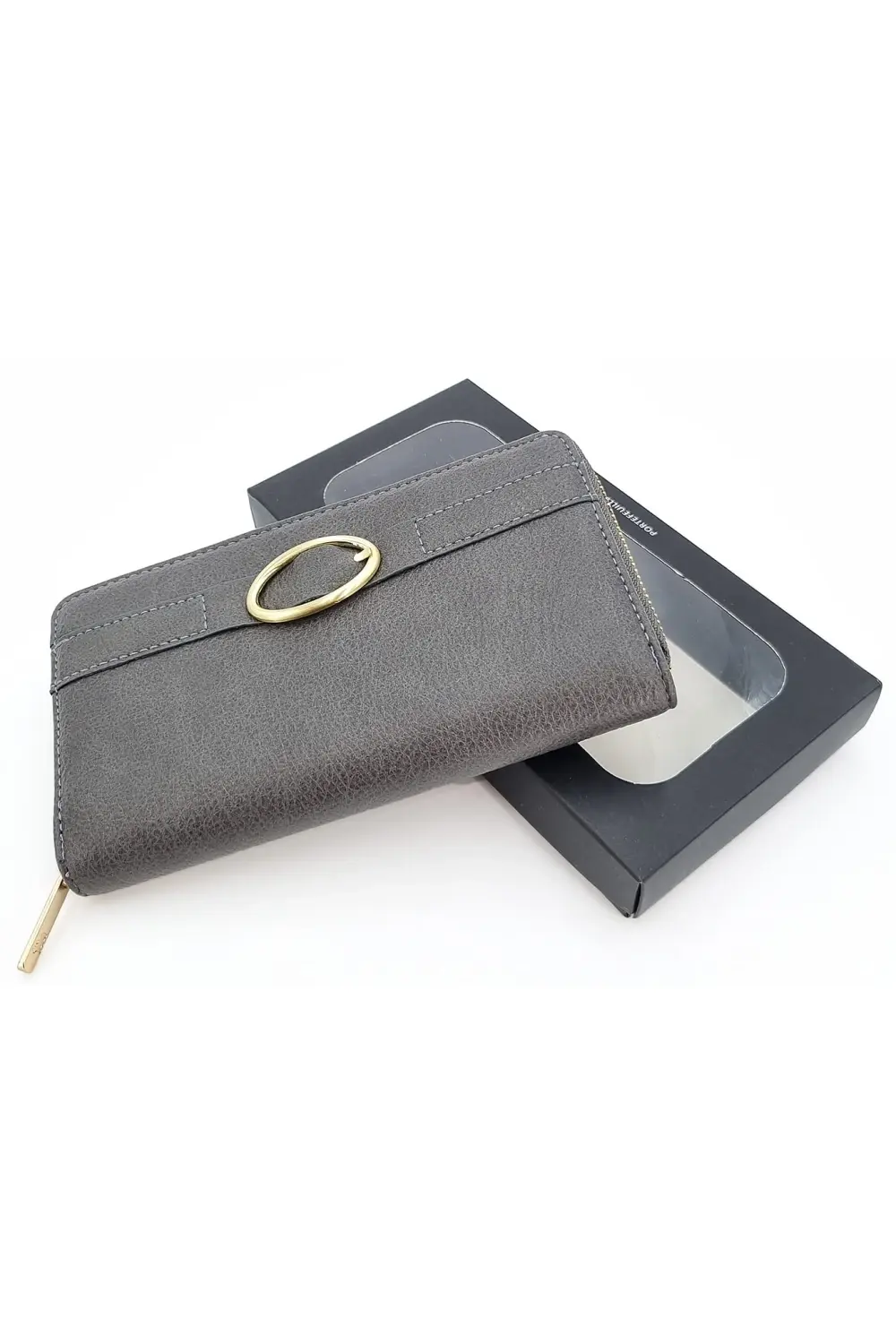 Luxusní šedá dámská peněženka F7C3F