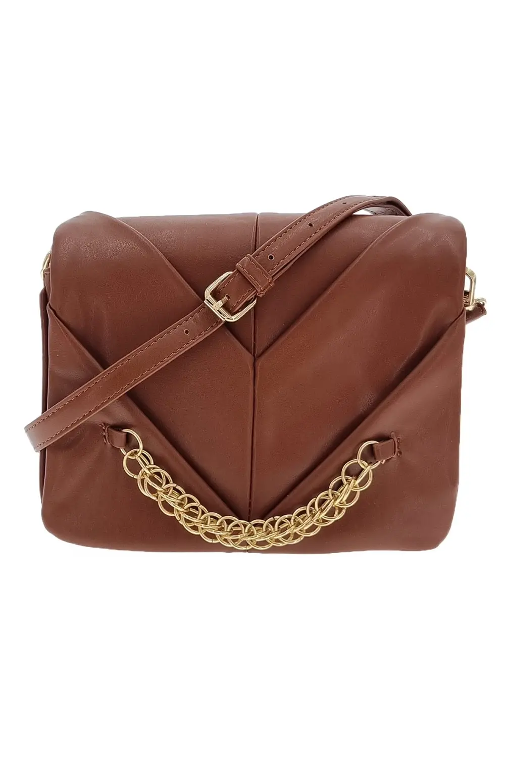 Originální hnědá dámská malá kabelka 7TDX2