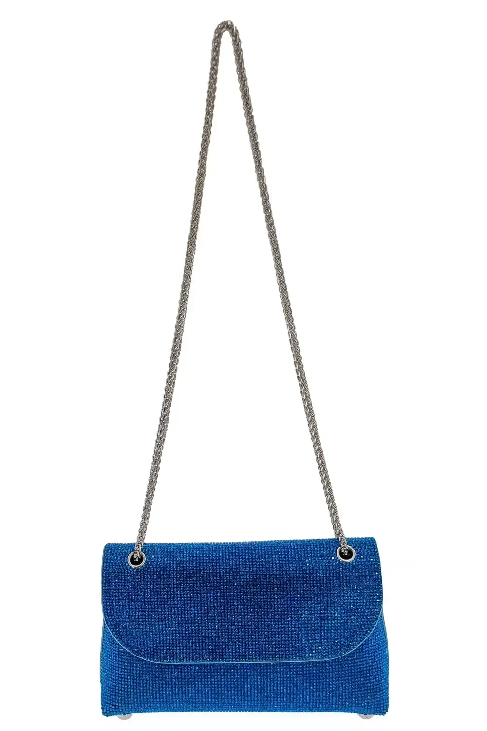 Luxusní dámská slavnostní kabelka světle modrá 8E58X