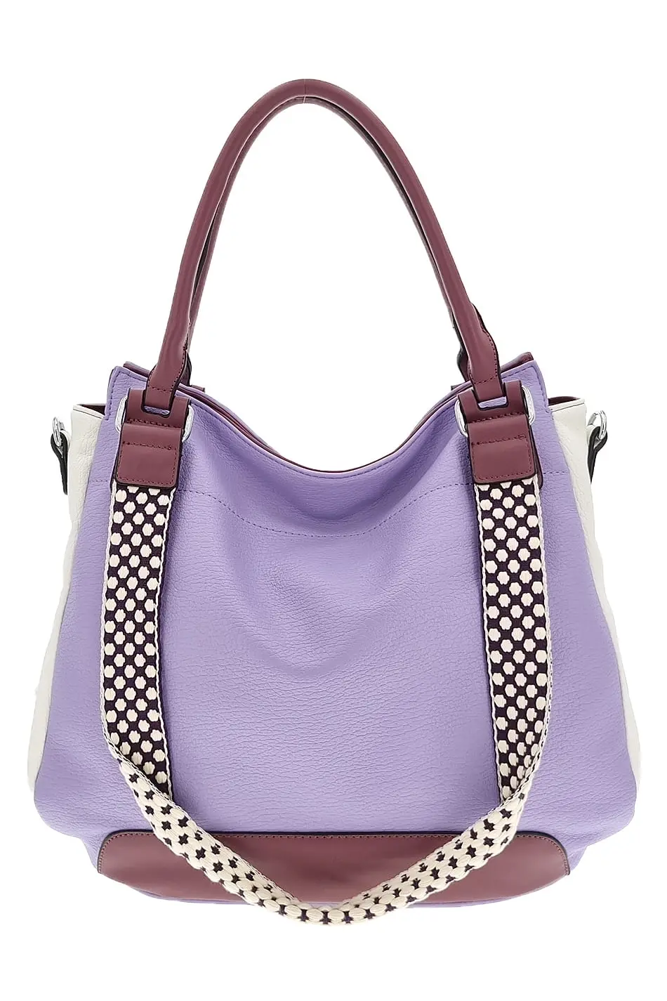 Luxusní fialová dámská denní kabelka T18K0