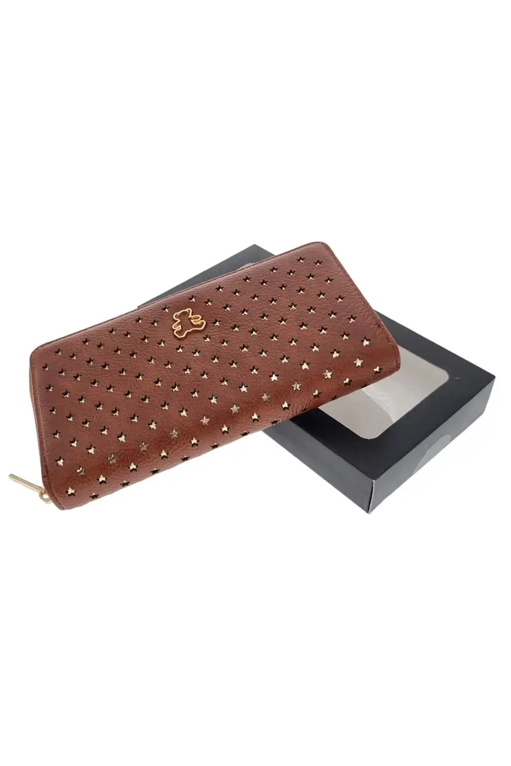 Luxusní dámská peněženka hnědá 8ZLO0