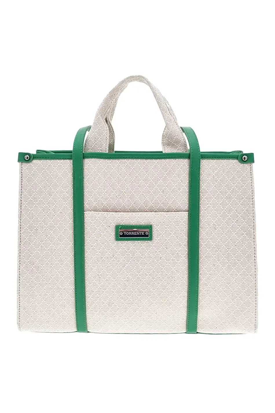 Originální zelená dámská shopperka STUDS