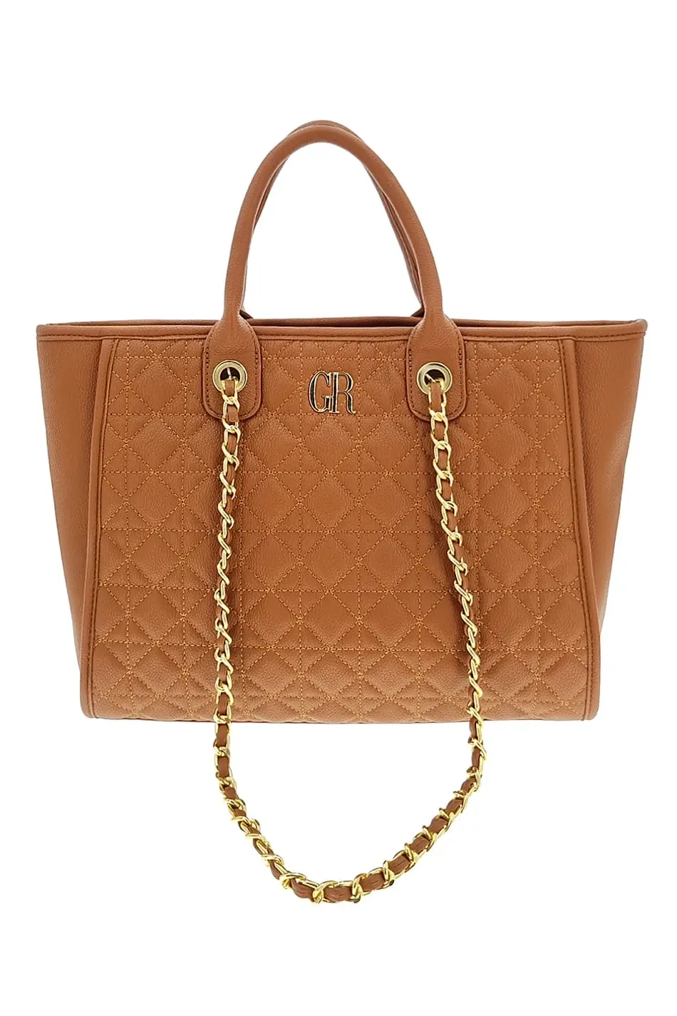 Originální dámská shopperka hnědá 7OLHK