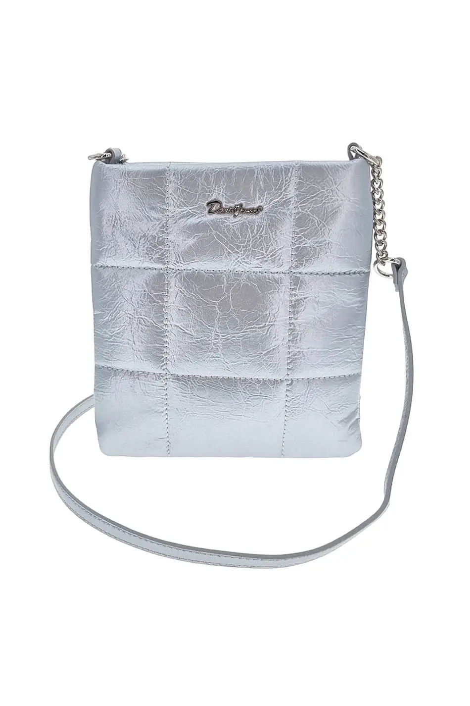 Komfortní stříbná dámská malá kabelka 1XN5H