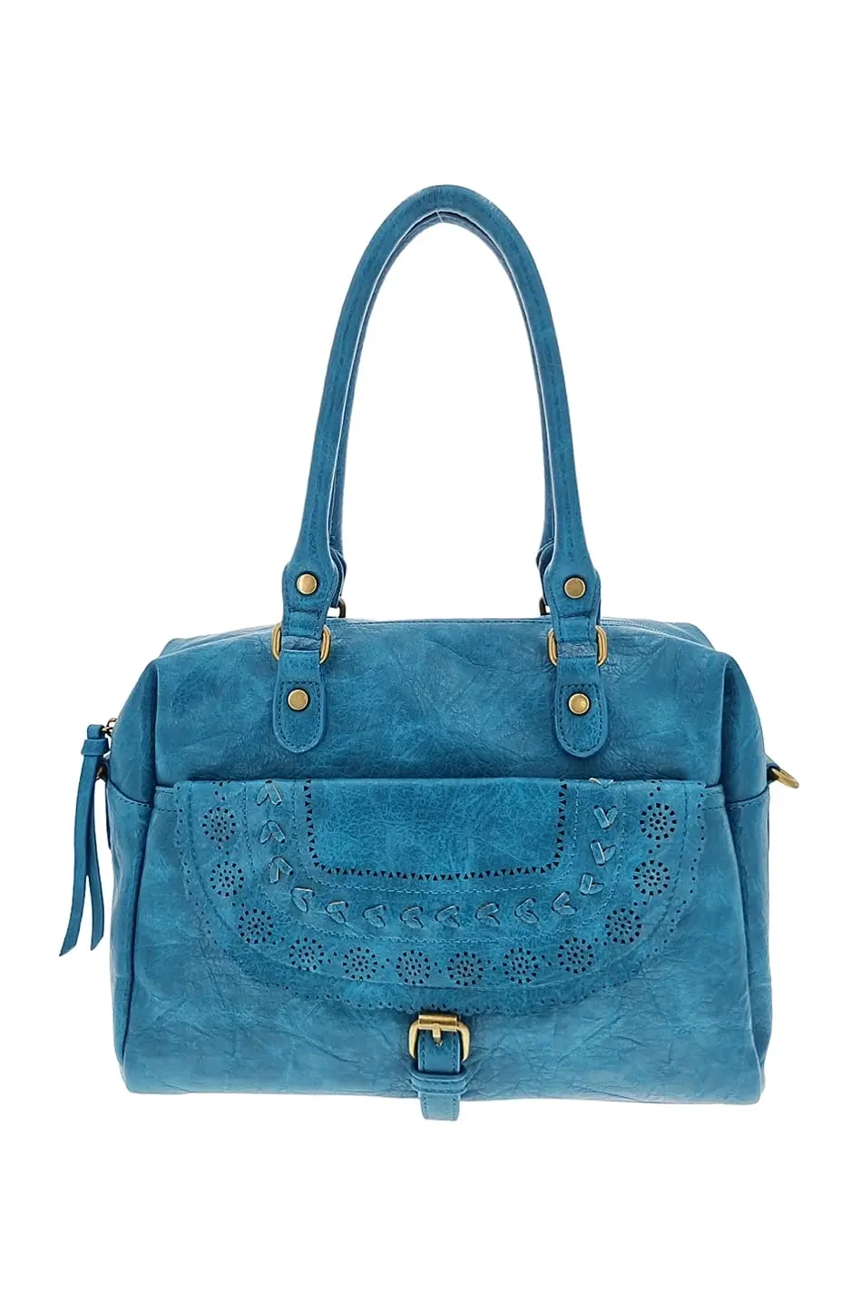 Módní tyrkysová dámská kabelka 4FQM2