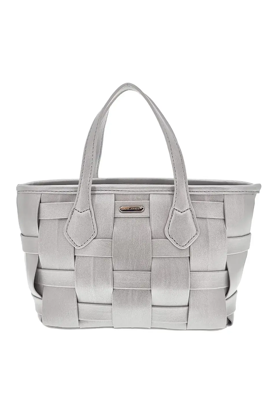 Módní dámská kabelka stříbná S6XFQ