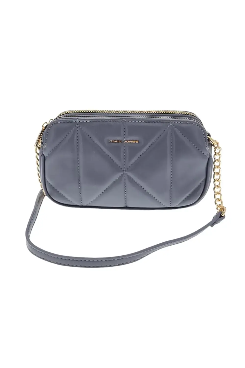 Exkluzívní dámská malá kabelka šedá EQQDO