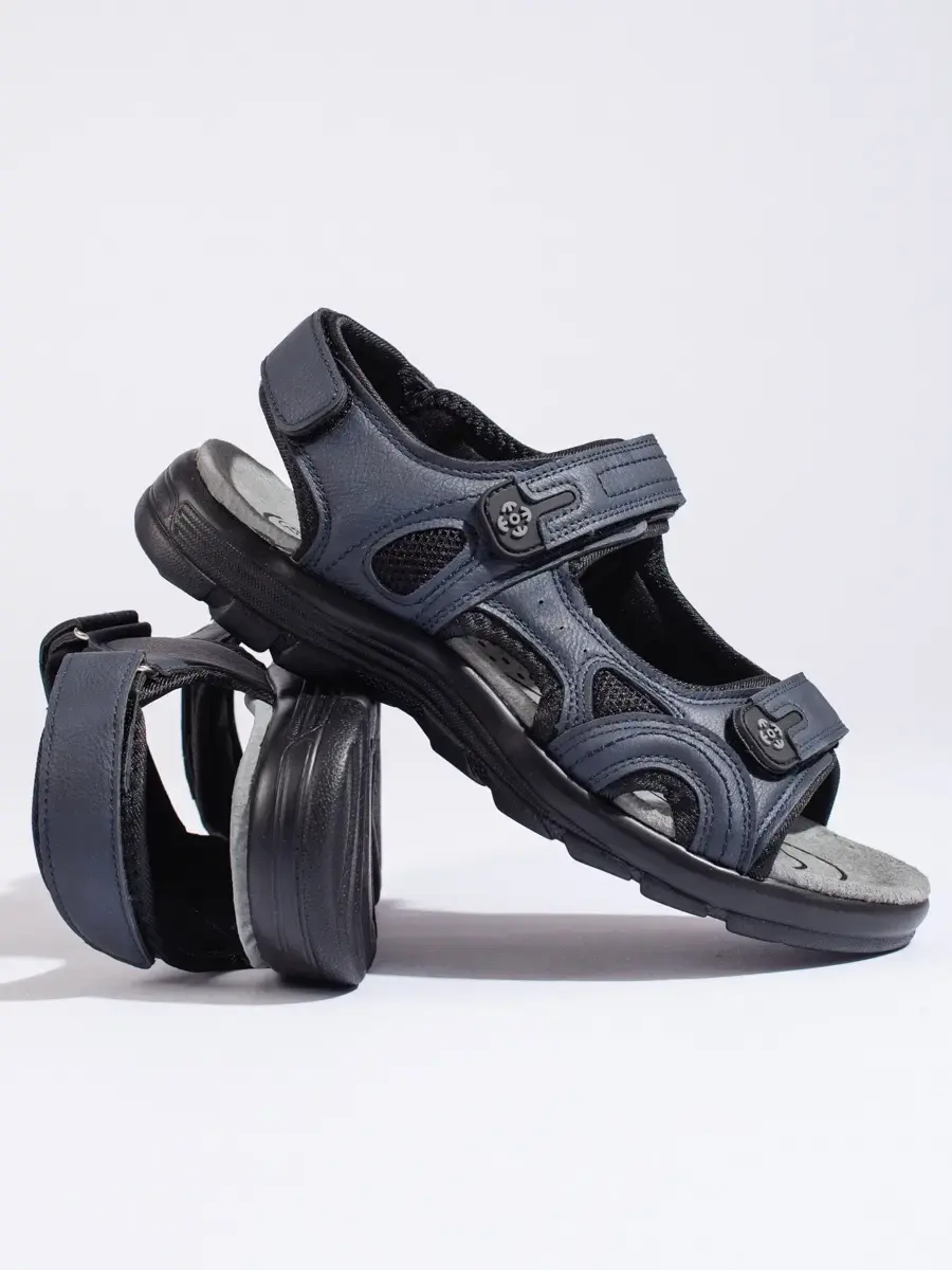 Výborné pánské sandály tmavě modré